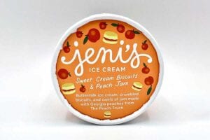 Ice Cream Review Jeni's Sweet Cream Biscuits & Peach Jam