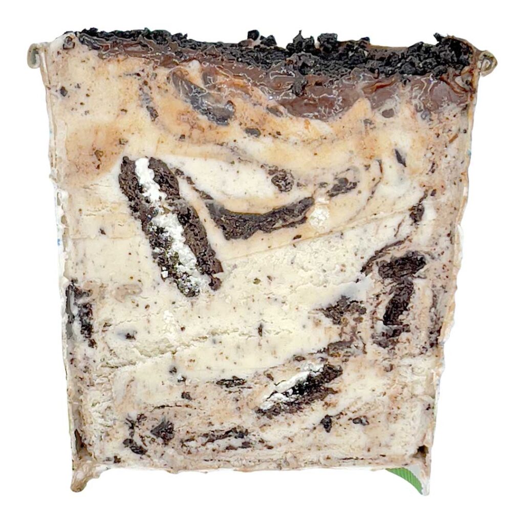 Ice Cream Review Ben & Jerry's "Topped" Dirt Cake cross section